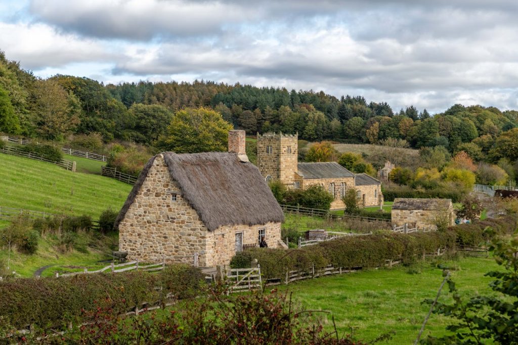 house-and-church-in-countryside-14280807 House and Church in Countryside